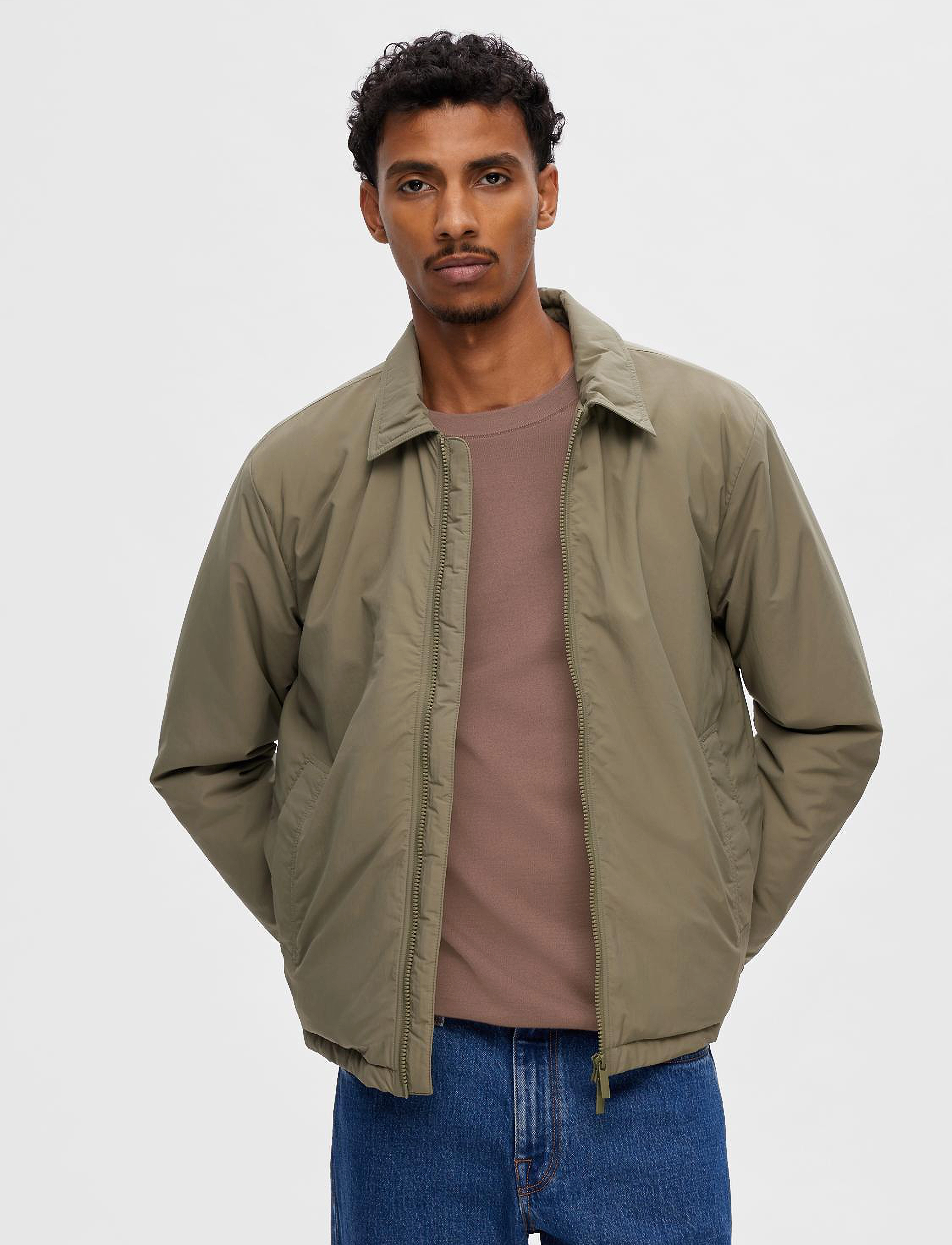 Selected - SLHTOWN MERINO COOLMAX KNIT CREW B - peppercorn - 5