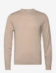 SLHTOWN MERINO COOLMAX KNIT CREW NOOS - PURE CASHMERE