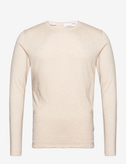 Selected Homme - SLHROME LS KNIT CREW NECK NOOS - rund hals - angora - 0