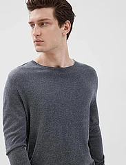 Selected Homme - SLHROME LS KNIT CREW NECK NOOS - knitted round necks - anthracite - 6