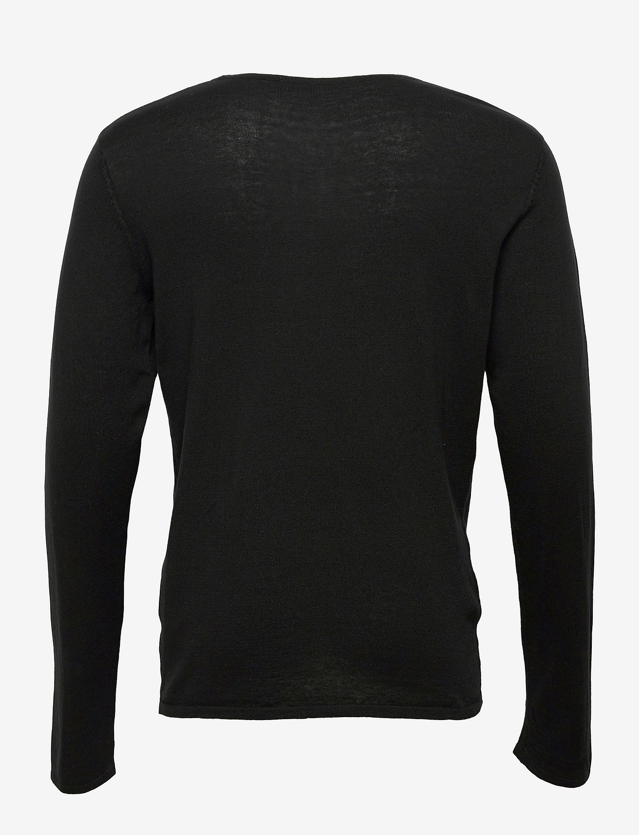 Selected - SLHROME LS KNIT CREW NECK - rundhals - black - 2