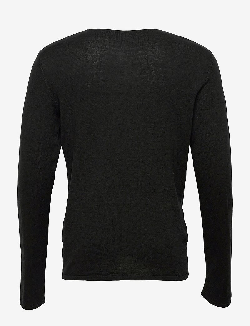 Selected - SLHROME LS KNIT CREW NECK - rundhals - black - 2