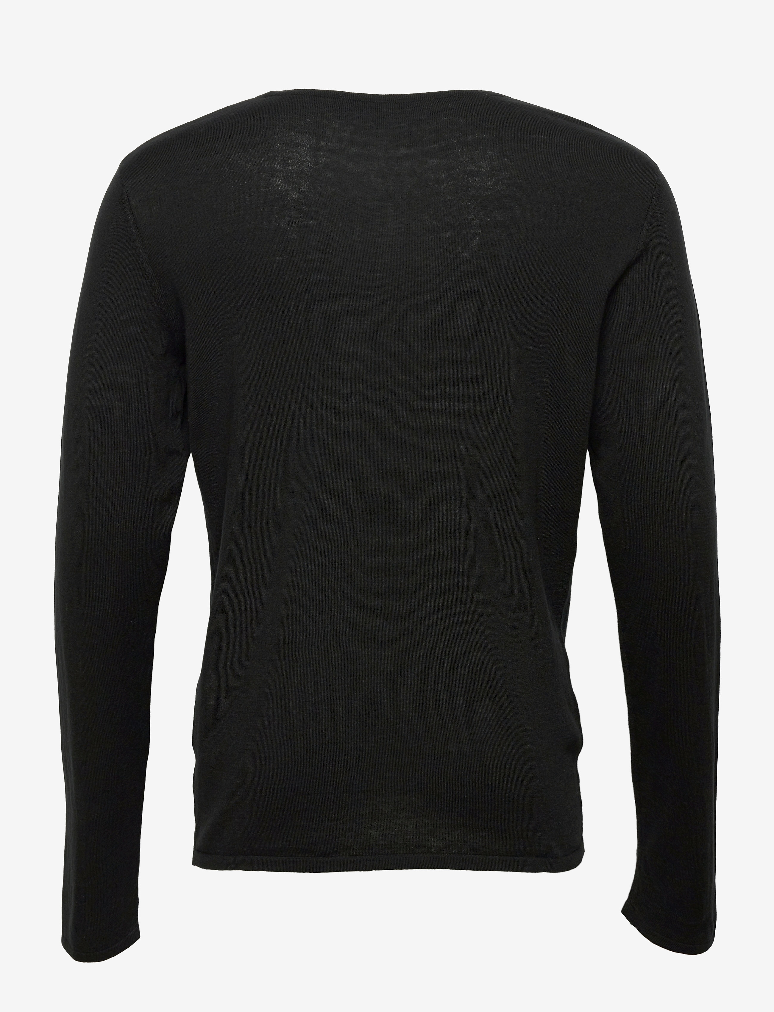 Selected - SLHROME LS KNIT CREW NECK - pulls col rond - black - 2