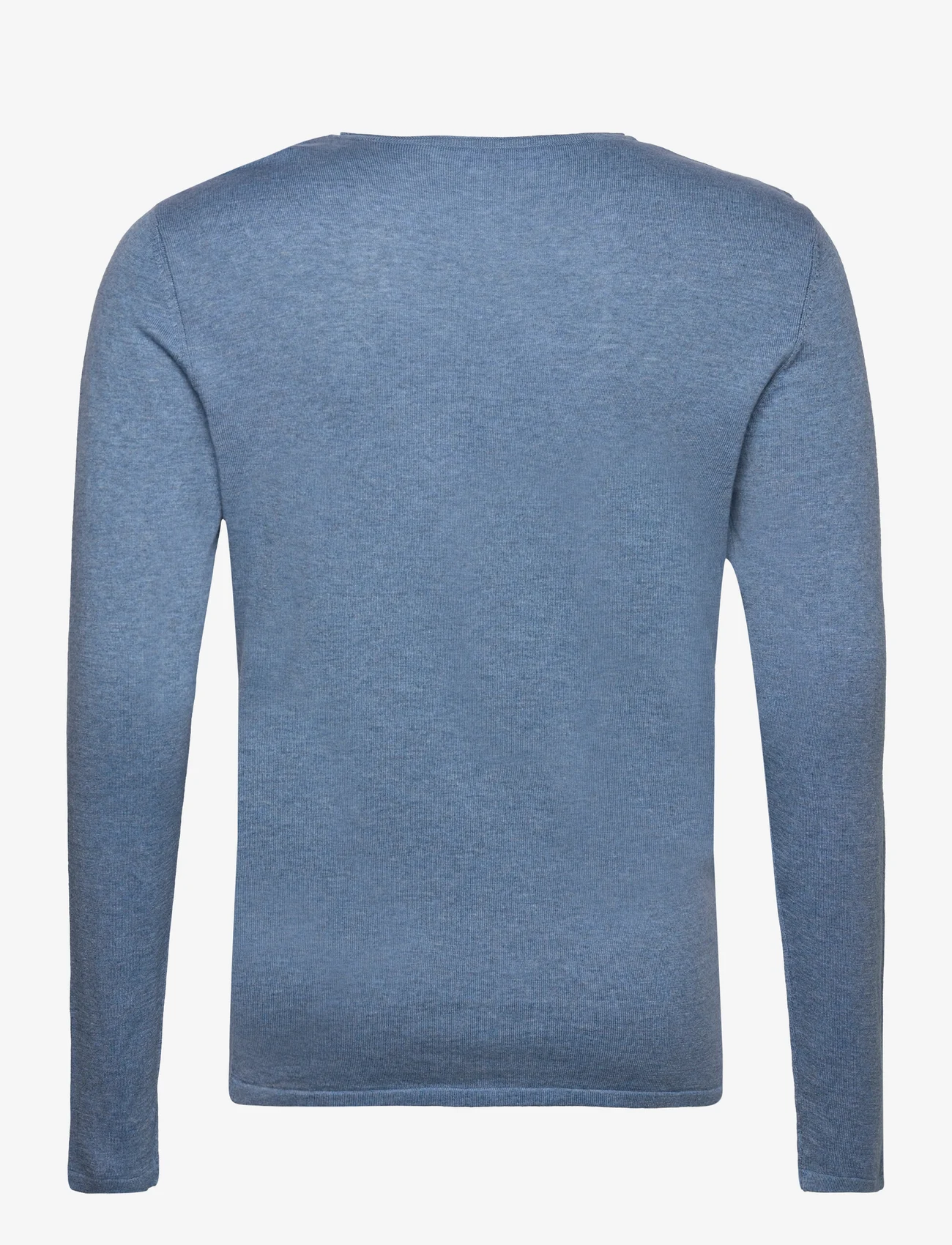 Selected Homme - SLHROME LS KNIT CREW NECK NOOS - rund hals - blue shadow - 1