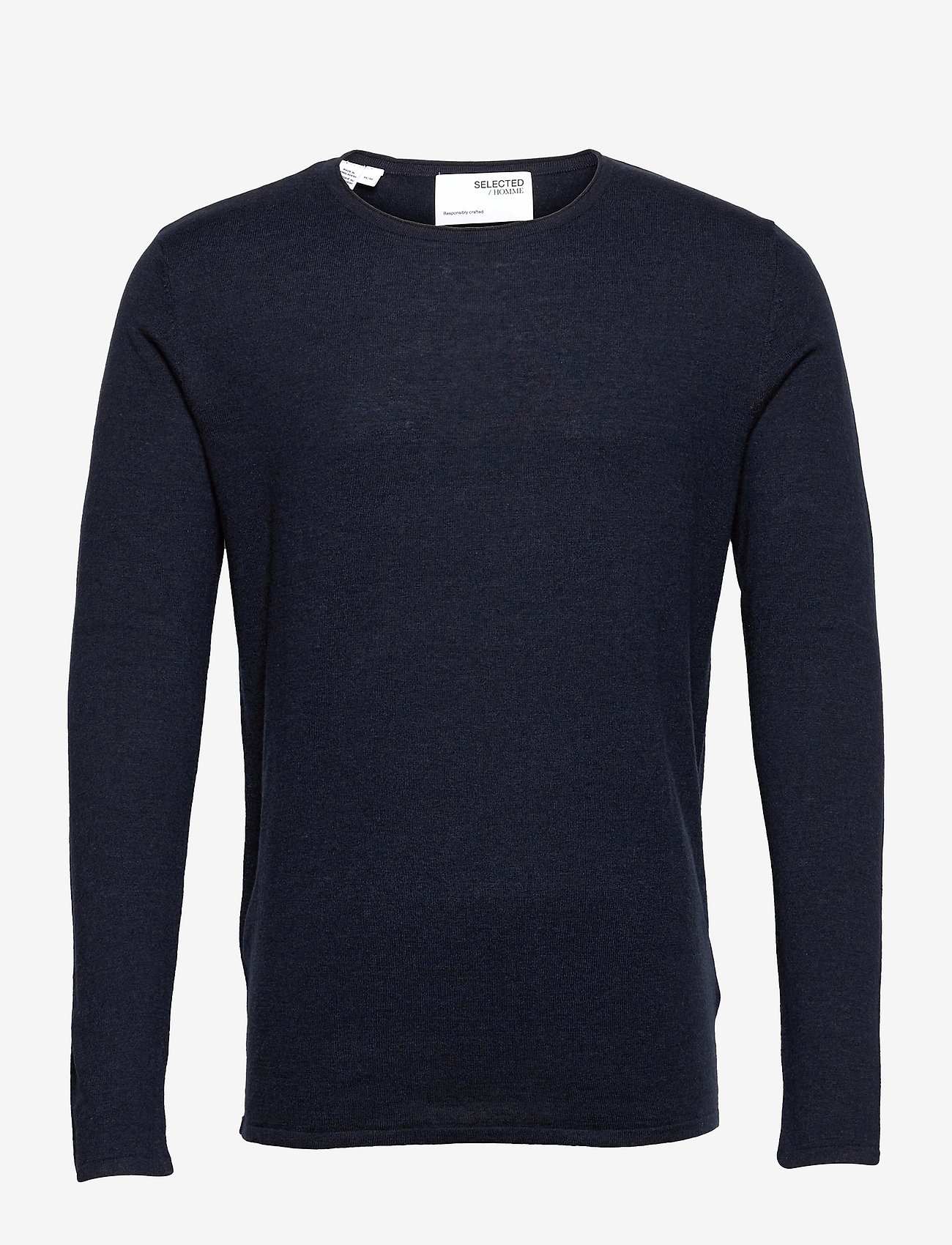 Selected - SLHROME LS KNIT CREW NECK - rundhalsad - dark sapphire - 1