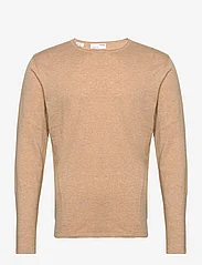 Selected Homme - SLHROME LS KNIT CREW NECK NOOS - knitted round necks - latt - 0