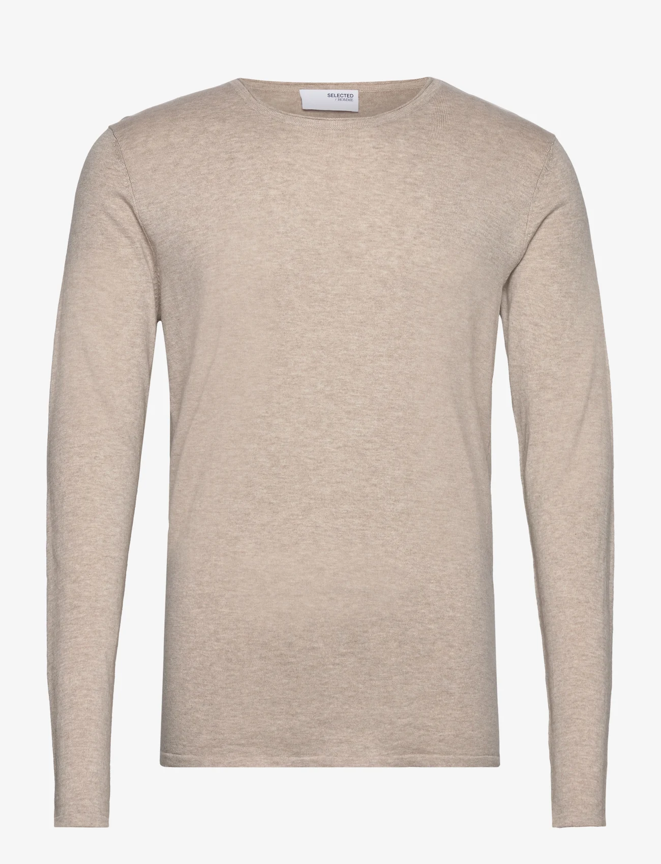 Selected Homme - SLHROME LS KNIT CREW NECK NOOS - basic-strickmode - pure cashmere - 0