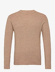 Selected Homme - SLHROCKS LS KNIT CREW NECK W - rund hals - toasted coconut - 0