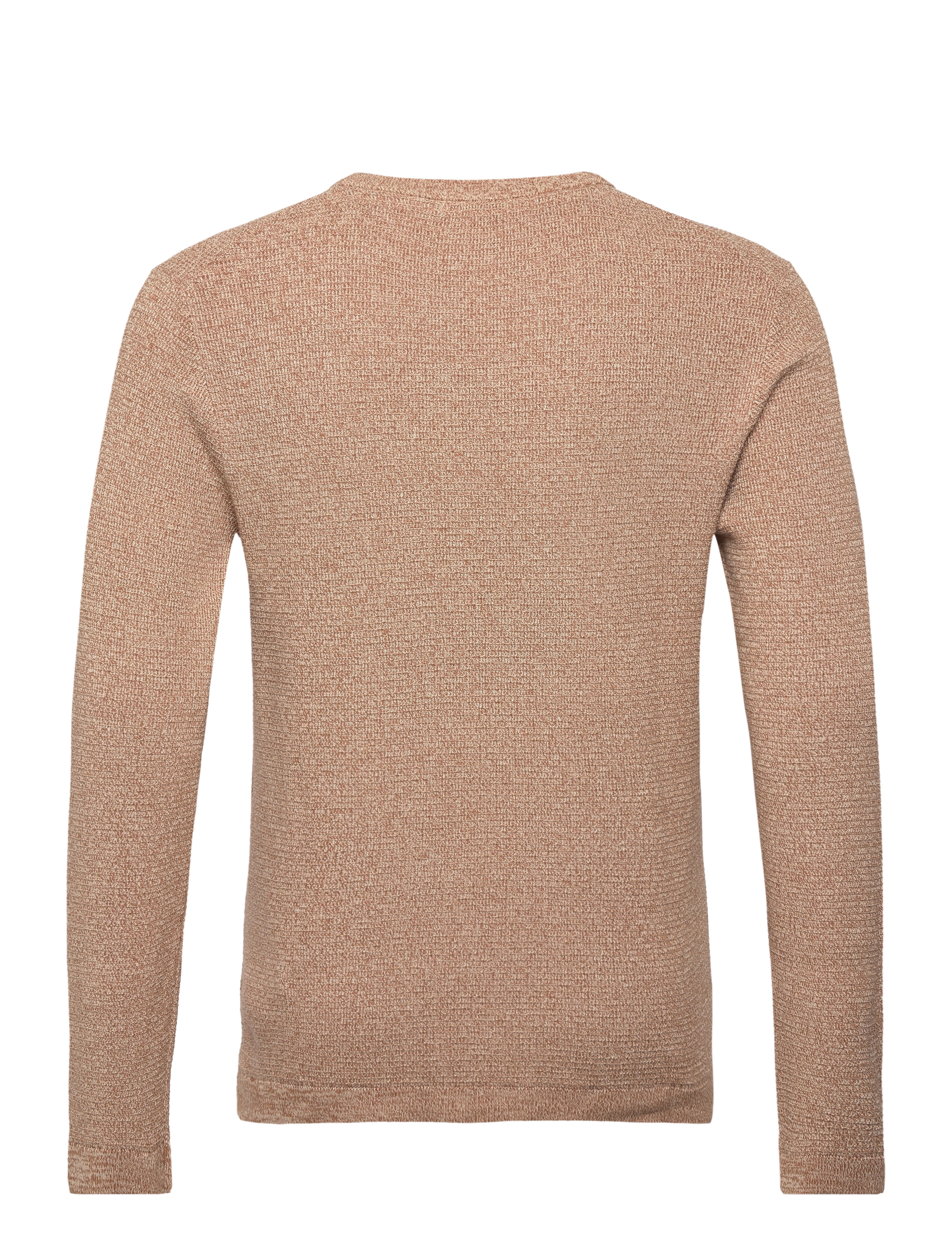 Selected - SLHROCKS LS KNIT CREW NECK W - toasted coconut - 1
