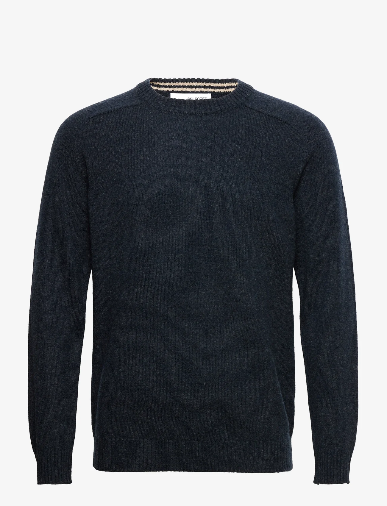 Selected Homme - SLHNEWCOBAN LAMBS WOOL CREW NECK W NOOS - perusneuleet - dark sapphire - 0
