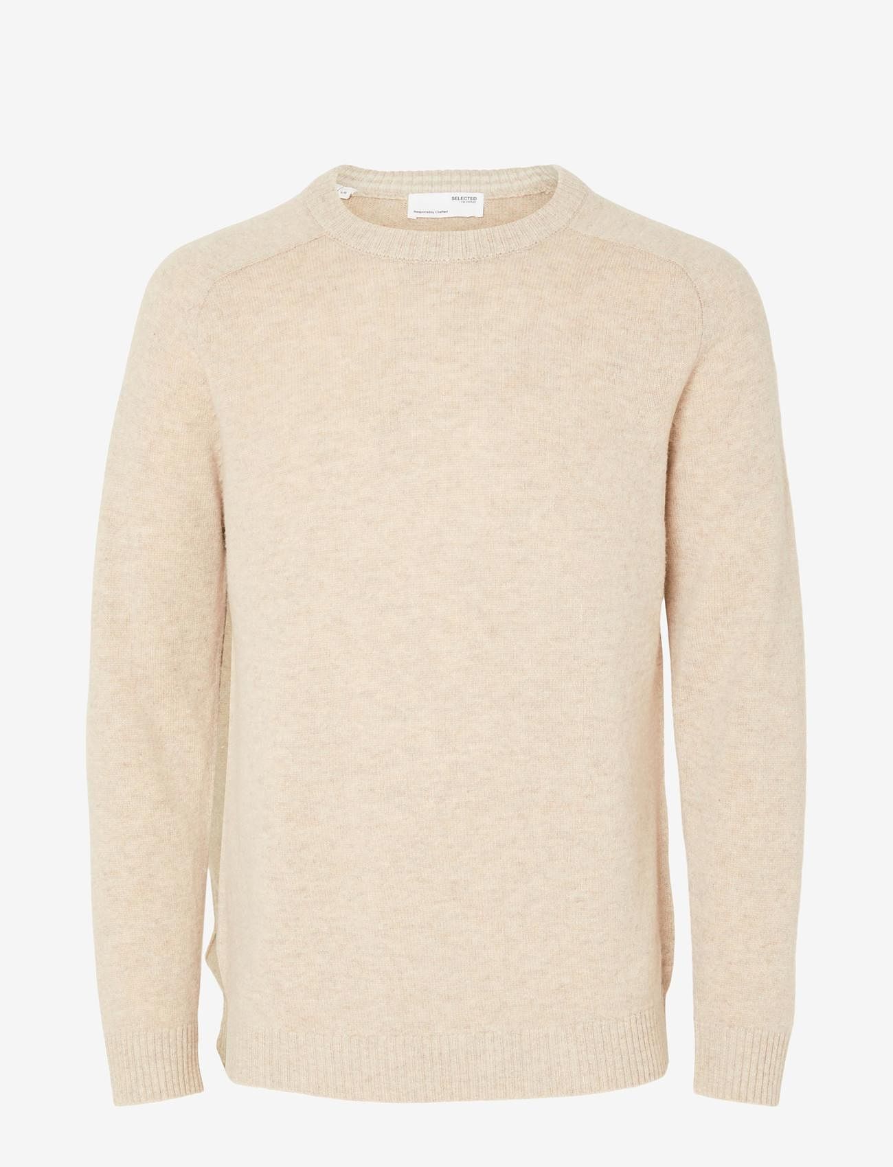 Selected Homme - SLHNEWCOBAN LAMBS WOOL CREW NECK W NOOS - round necks - kelp - 1