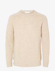 Selected Homme - SLHNEWCOBAN LAMBS WOOL CREW NECK W NOOS - round necks - kelp - 1