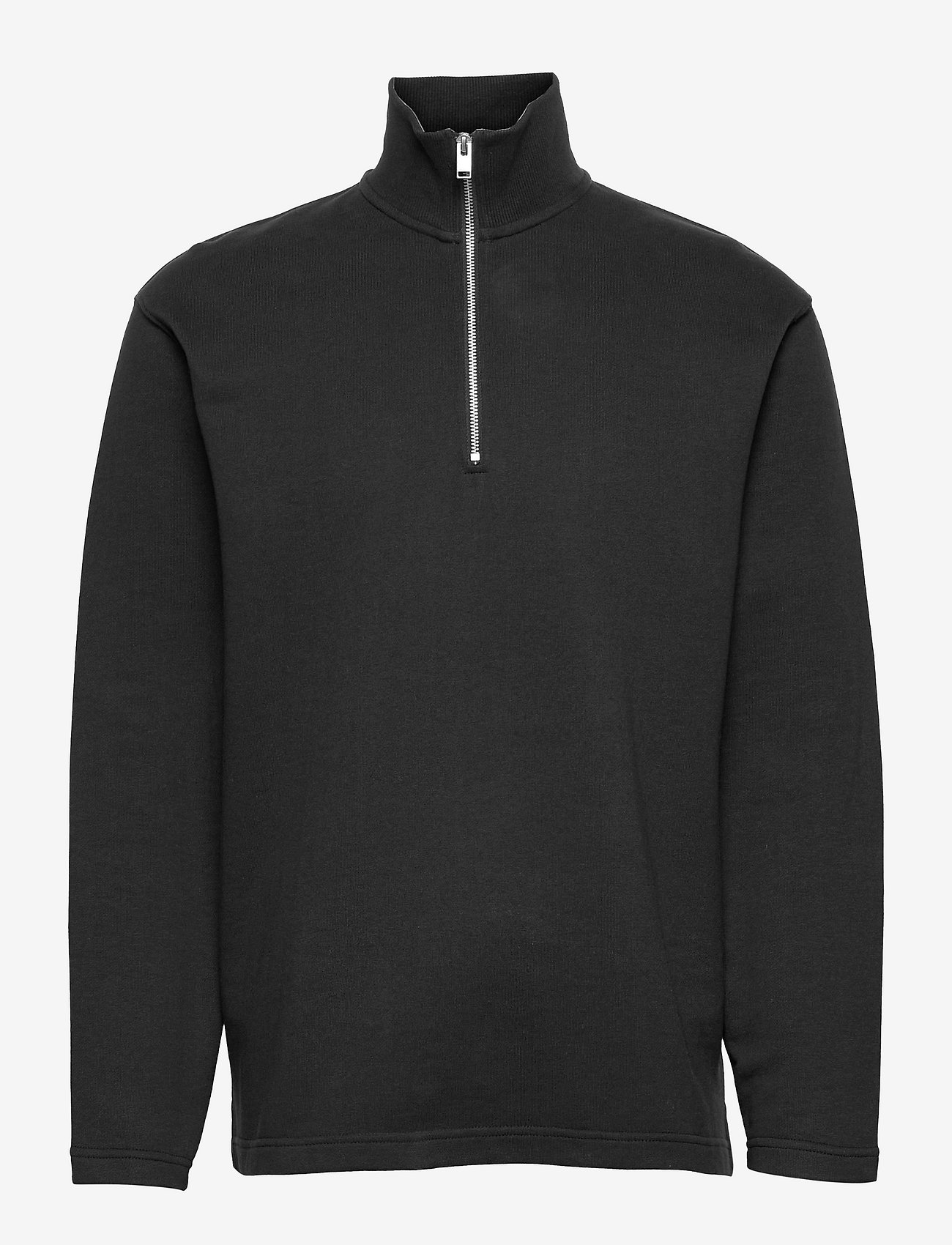Selected Homme - SLHRELAXCARSON340 HIGH NECK SWEAT S - medvilniniai megztiniai - black - 0