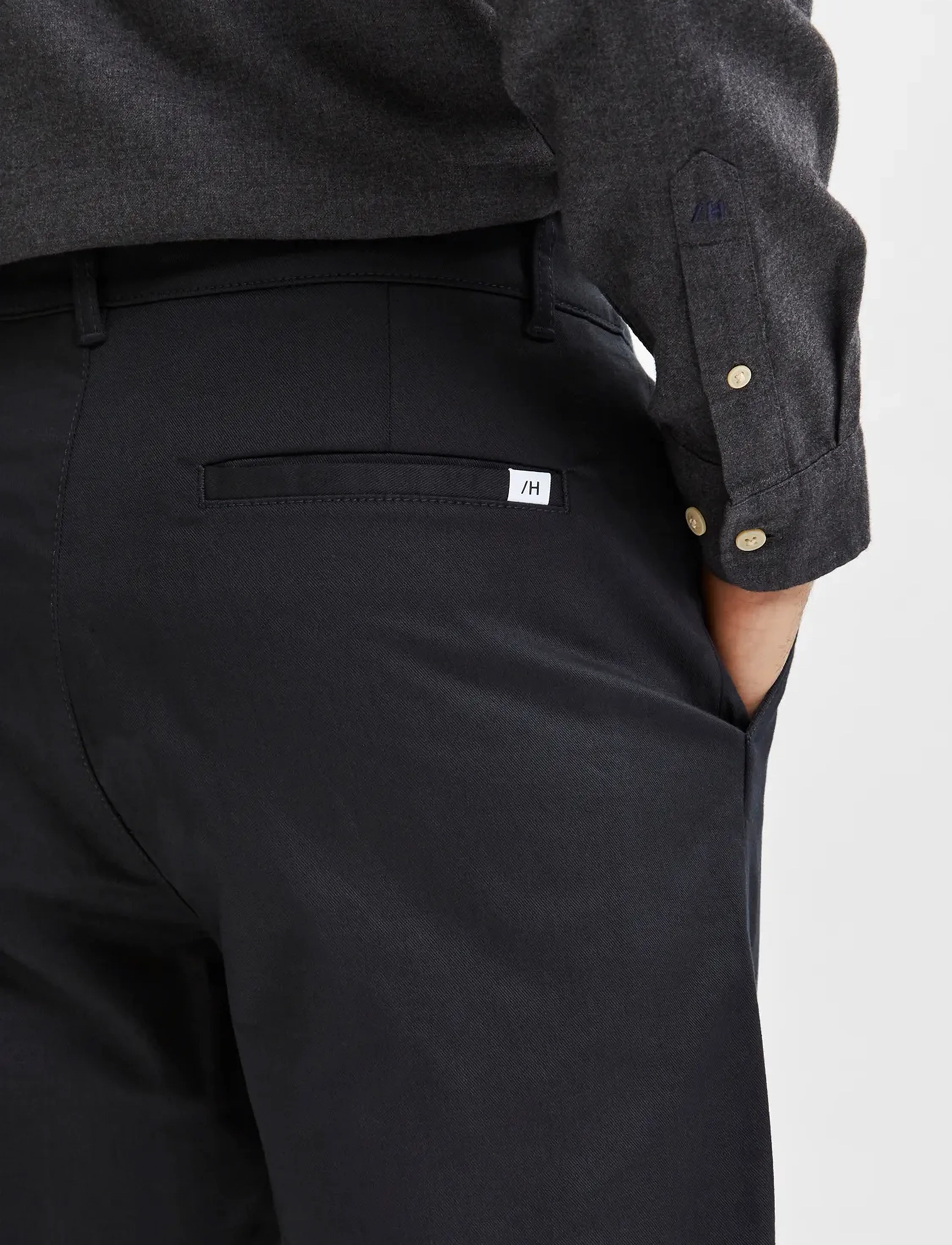 Selected - SLHSLIMTAPE-REPTON 172 FLEX PANTS - black - 5