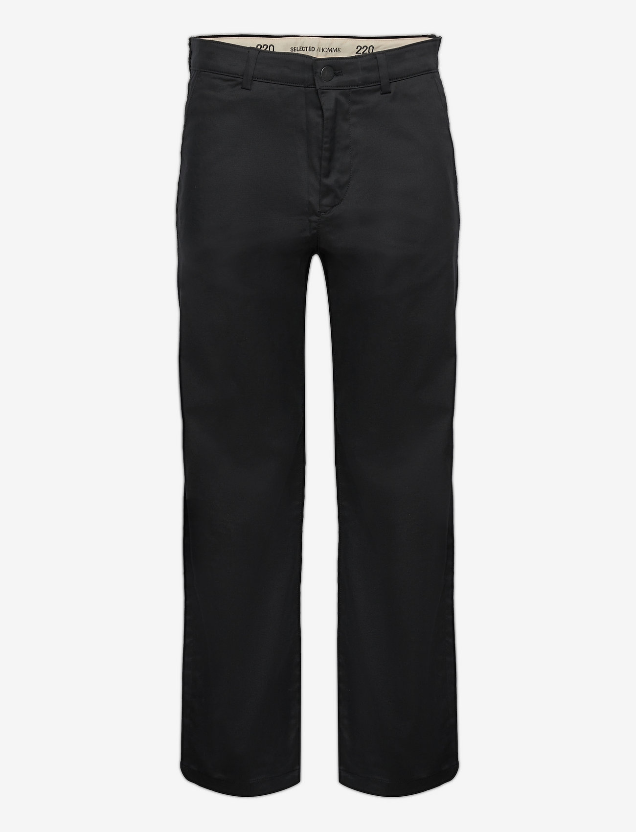 Selected Homme - SLH LOOSE-SALFORD 220 FLEX PANTS W - black - 0