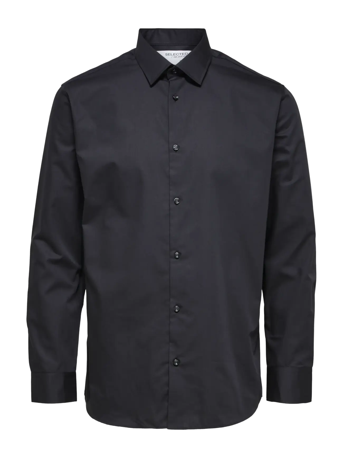 Selected SLMSLIMFILIP ETHAN SHIRT LS CLASSIC NOOS - Basic skjorter - BLACK / black
