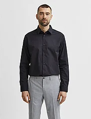 Selected Homme - SLHSLIMETHAN SHIRT LS CLASSIC NOOS - podstawowe koszulki - black - 2
