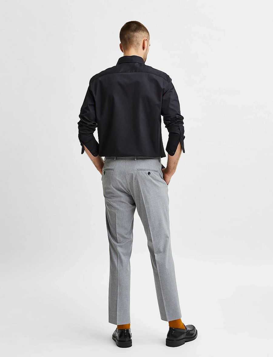 Selected - SLMSLIMFILIP ETHAN SHIRT LS CLASSIC NOOS - casual skjorter - black - 3