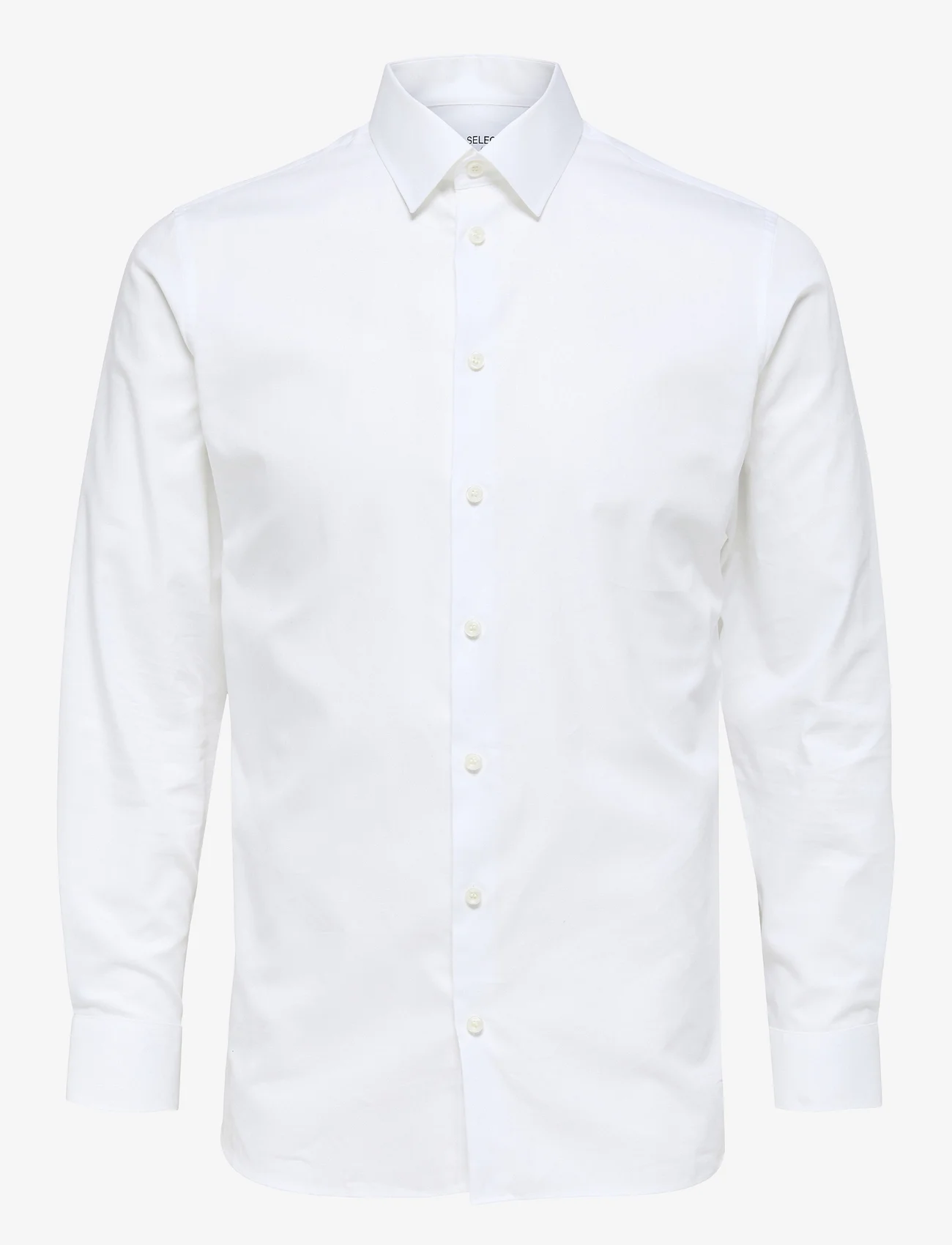 Selected Homme - SLHSLIMETHAN SHIRT LS CLASSIC NOOS - laisvalaikio marškiniai - bright white - 0