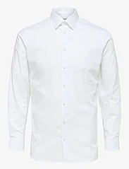 Selected Homme - SLHSLIMETHAN SHIRT LS CLASSIC NOOS - basic skjortor - bright white - 0