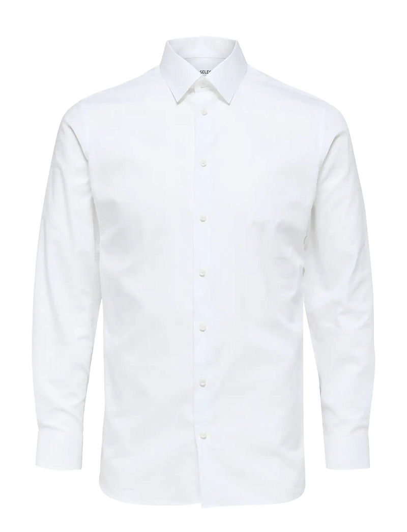 Selected - SLMSLIMFILIP ETHAN SHIRT LS CLASSIC NOOS - casual skjorter - bright white - 1