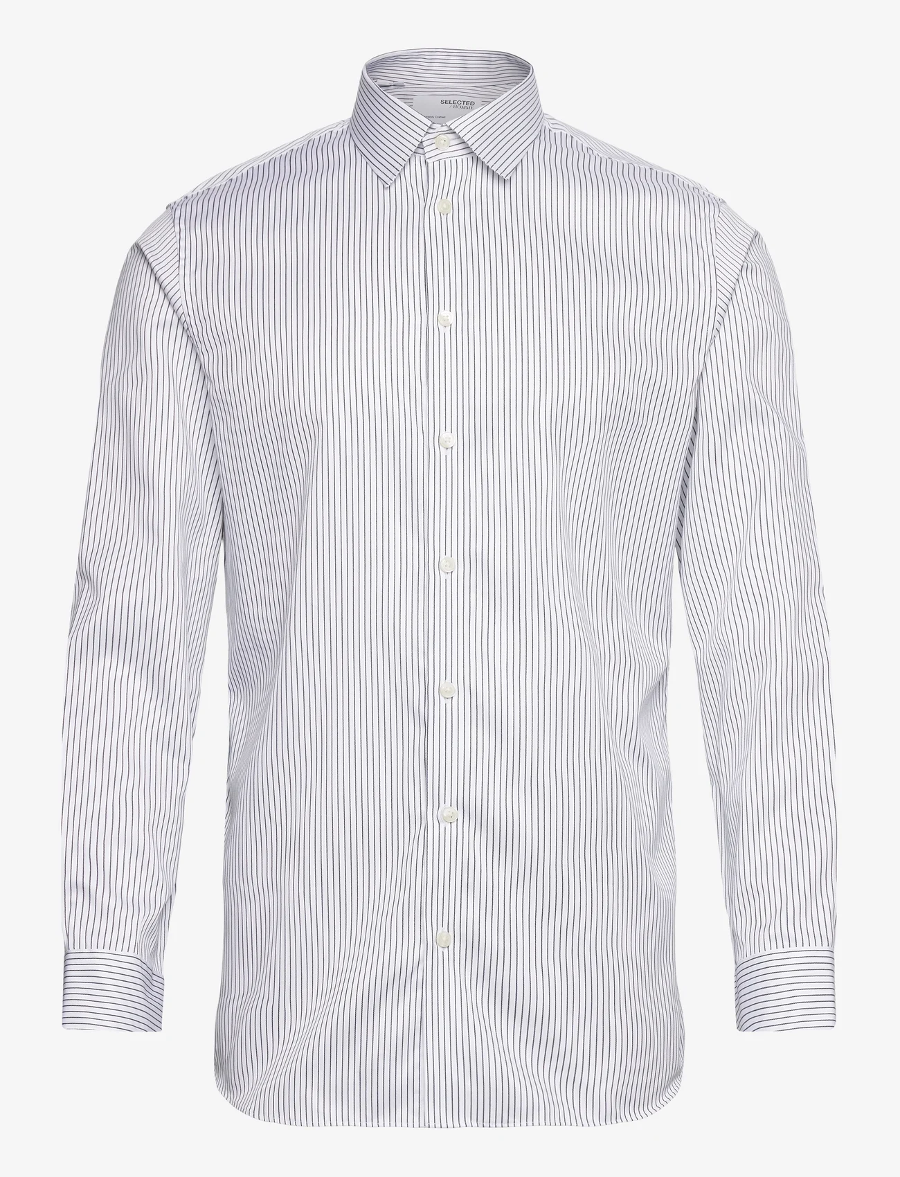 Selected Homme - SLHSLIMETHAN SHIRT LS CLASSIC NOOS - basic shirts - bright white - 0