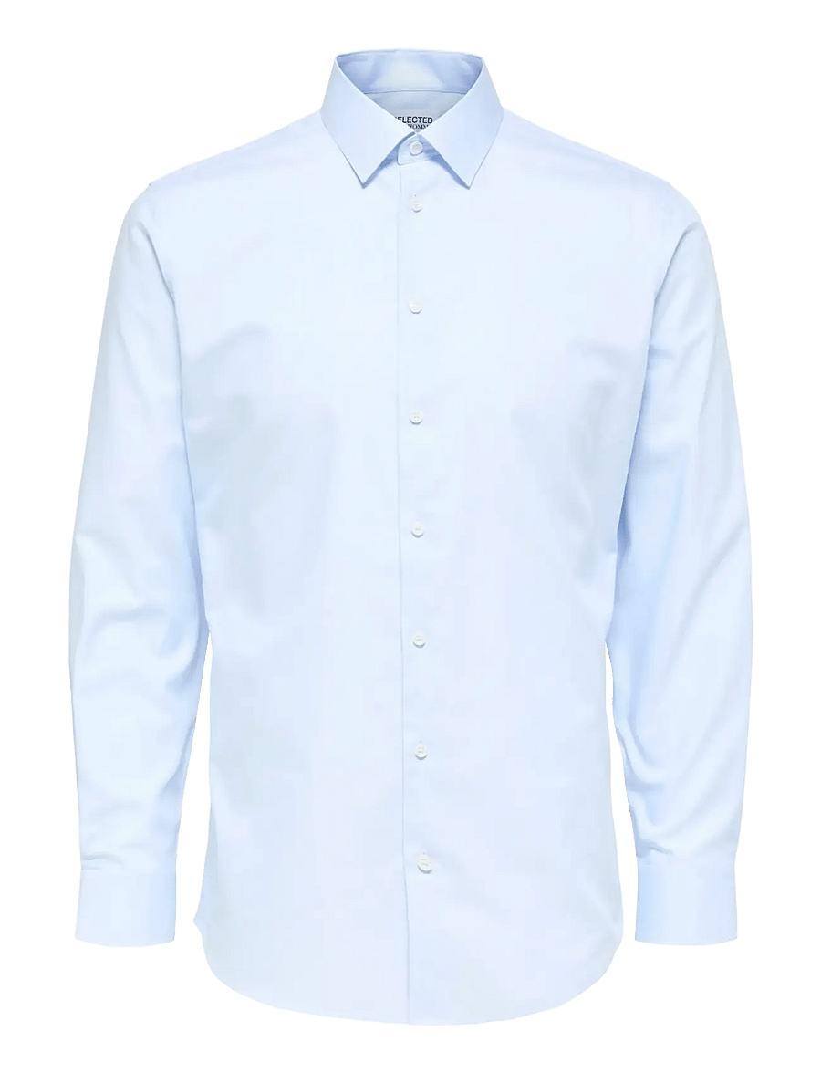 Selected - SLMSLIMFILIP ETHAN SHIRT LS CLASSIC NOOS - freizeithemden - light blue - 1
