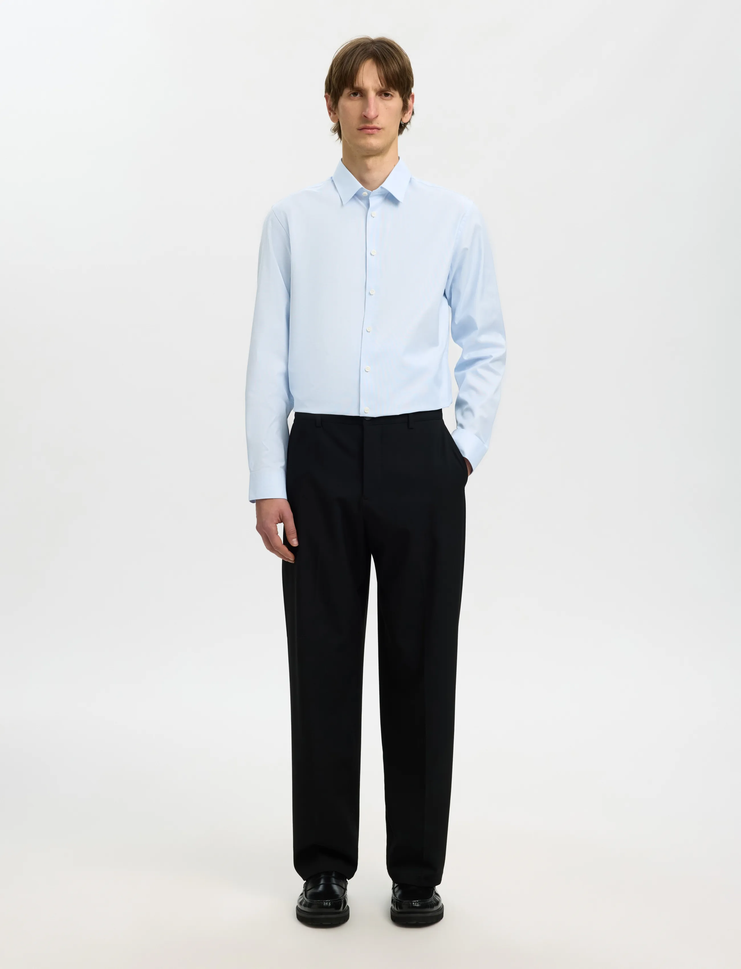 SELECTED Slmslimfilip Ethan Shirt Ls Classic Noos kostymskjortor herr – bild 5