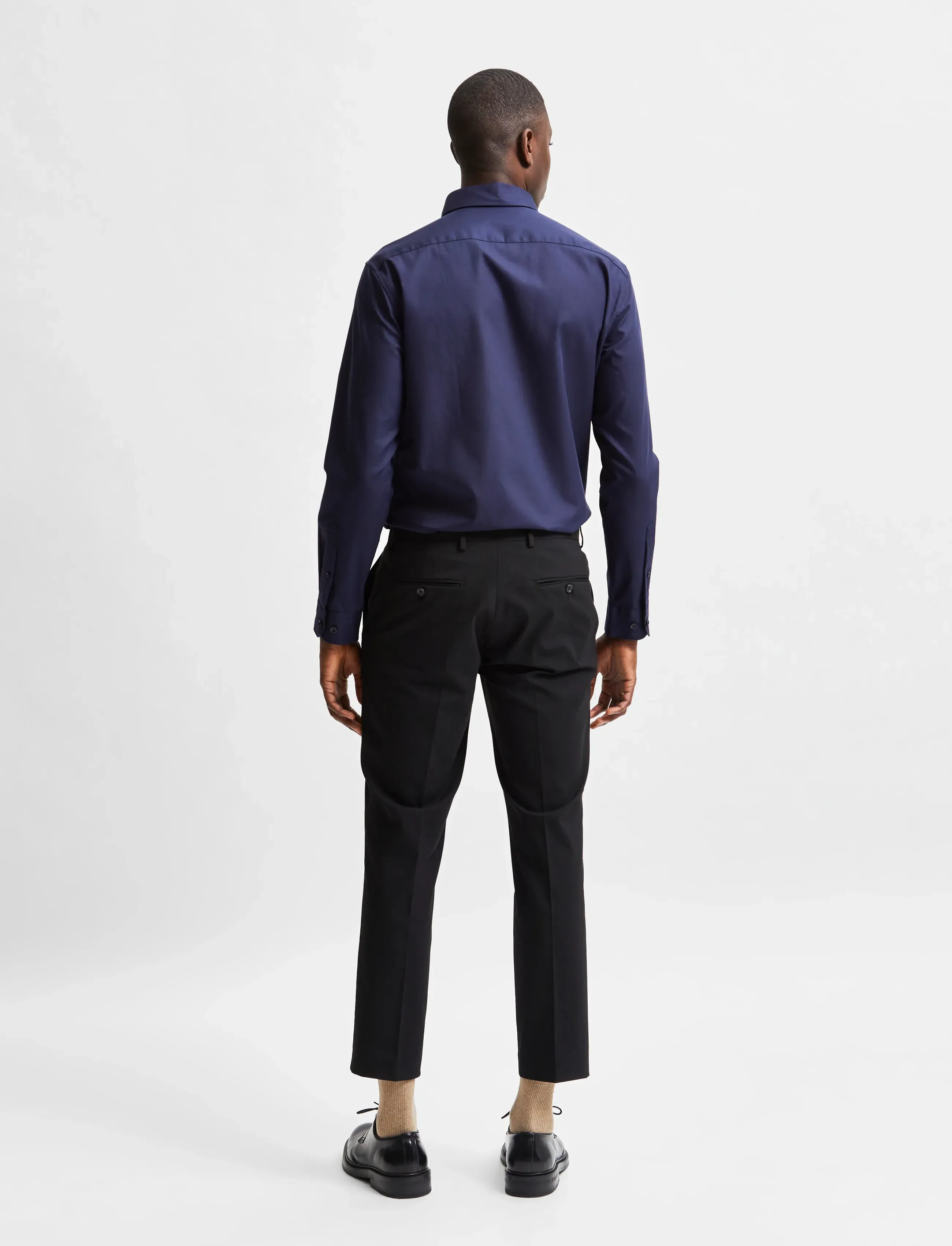 Selected - SLMSLIMFILIP ETHAN SHIRT LS CLASSIC NOOS - freizeithemden - peacoat - 2