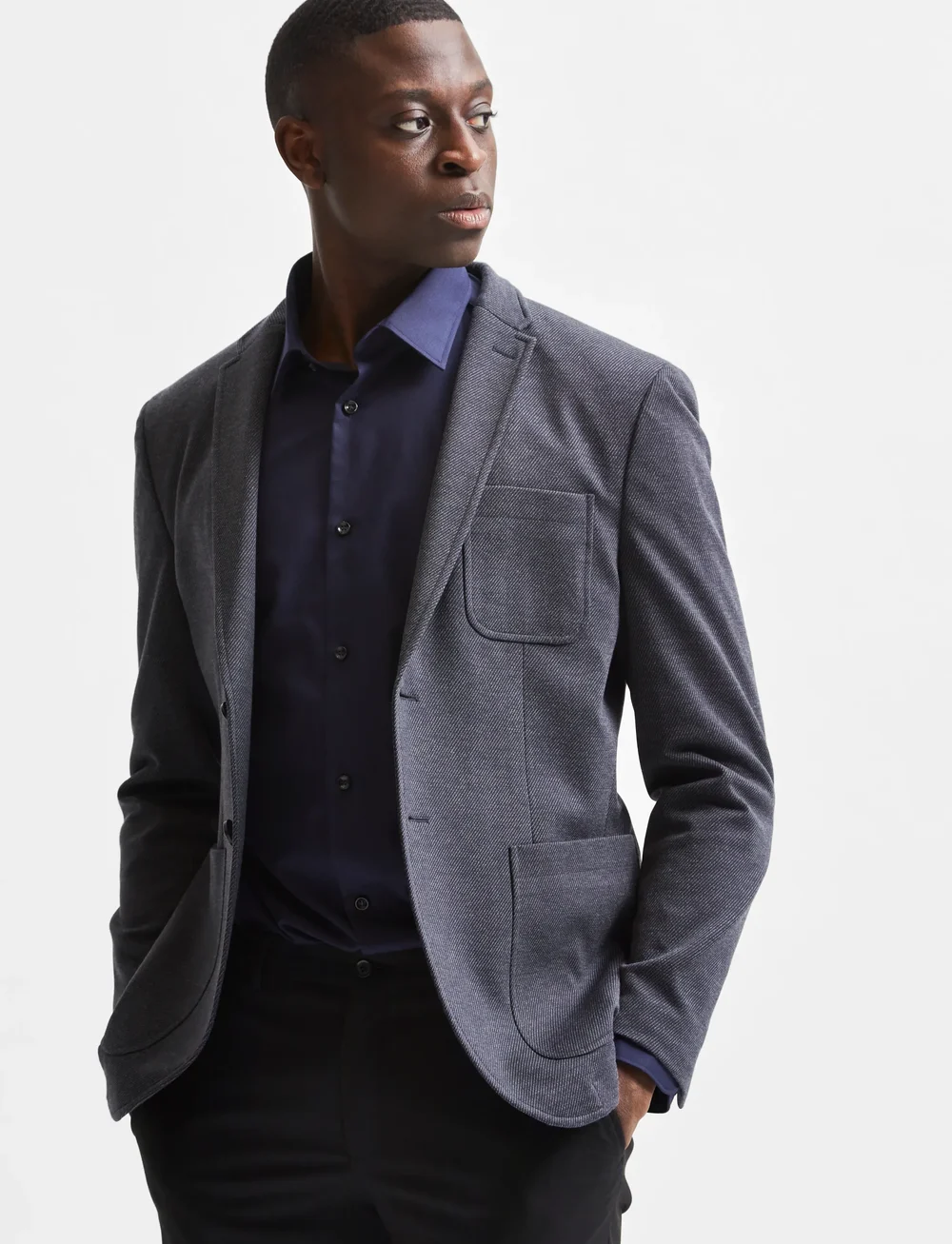 Selected - SLHSLIMETHAN SHIRT LS CLASSIC NOOS - casual hemden - peacoat - 5