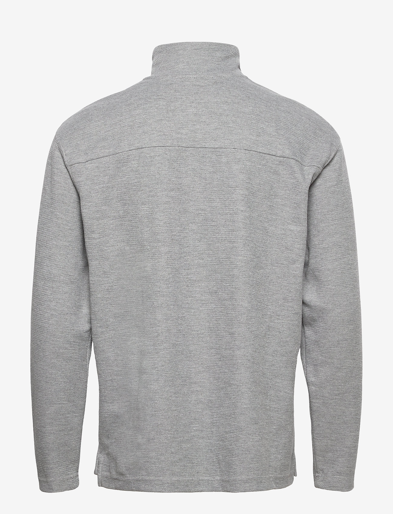 Selected Homme - SLHRELAXDREW LS HIGH NECK ZIP SWEAT G - light grey melange - 1