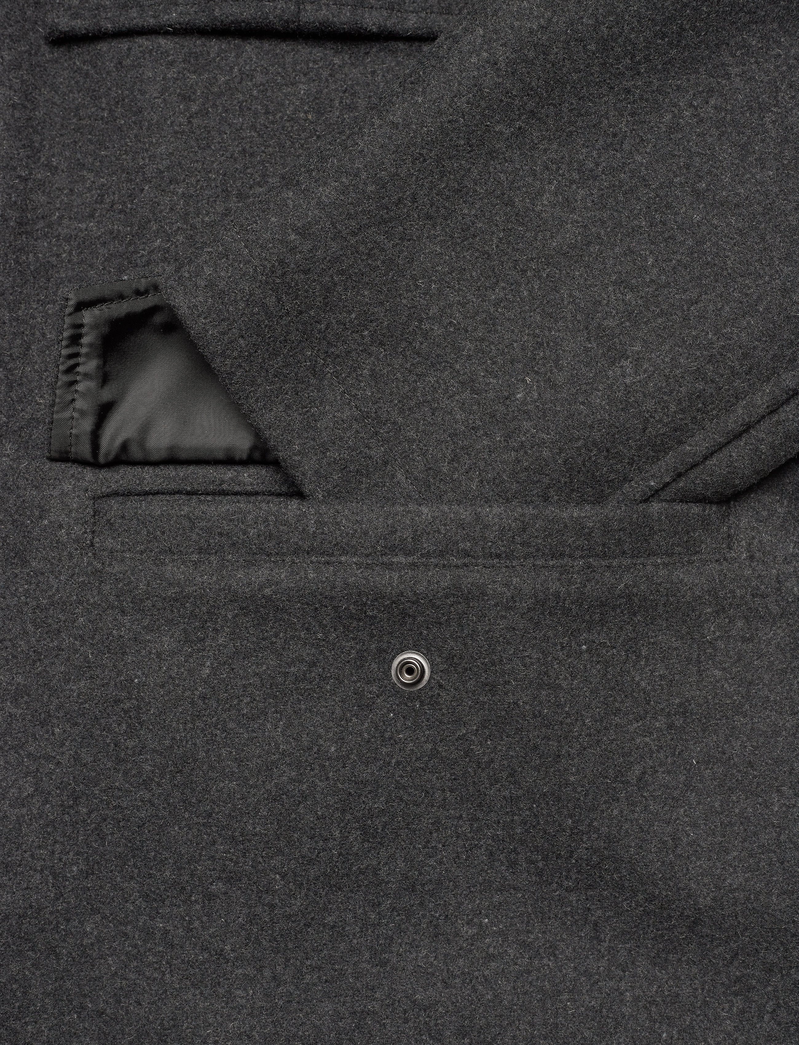 Selected Homme - SLHLEEDS WOOL  FIELD JKT  B - dark grey - 3