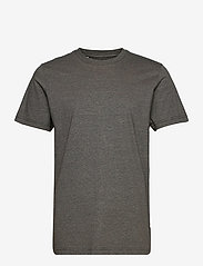 Selected Homme - SLHNORMAN180 MINI STRIPE SS TEE W - lowest prices - black - 0