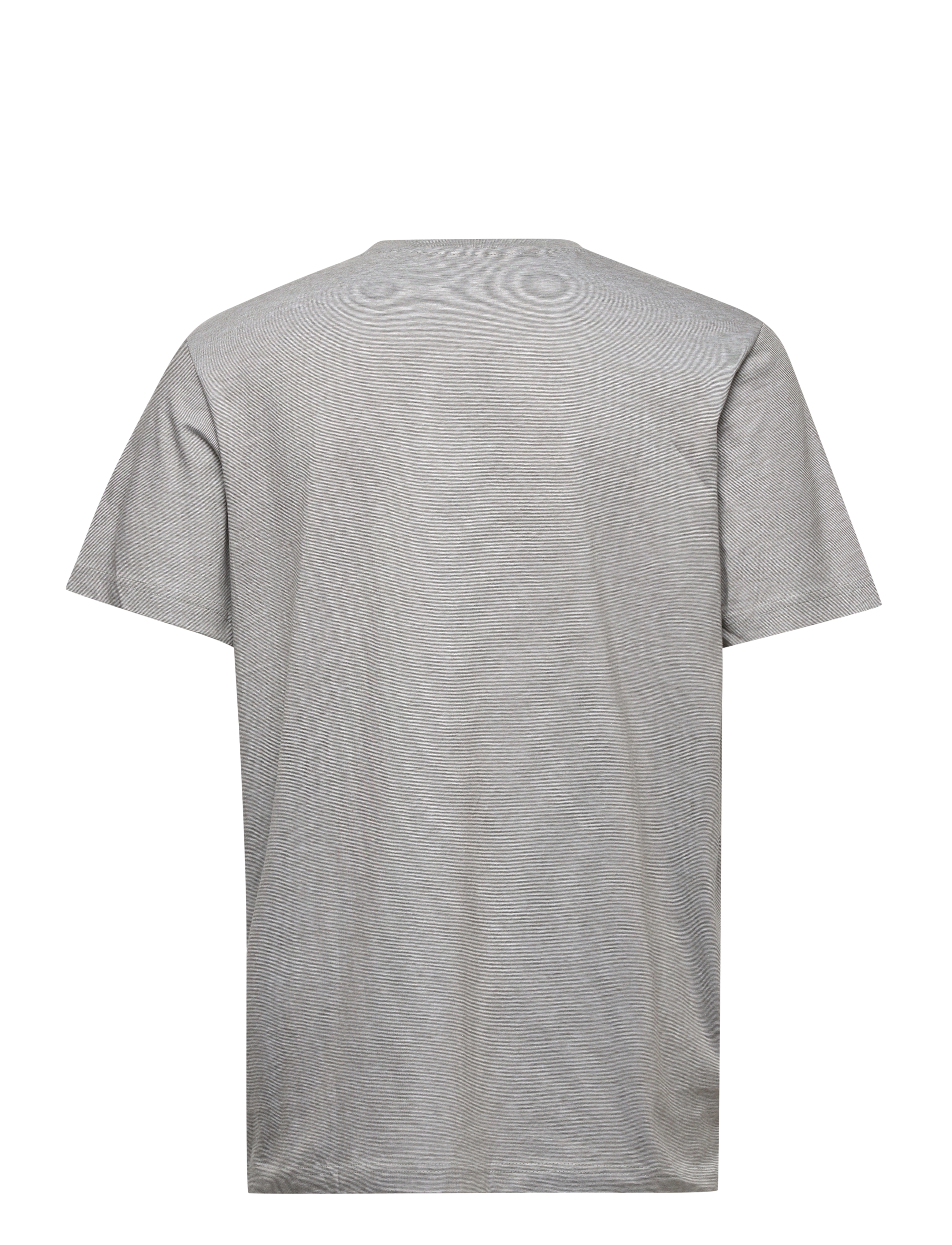 Selected Homme - SLHNORMAN180 MINI STRIPE SS TEE W - winter moss - 1