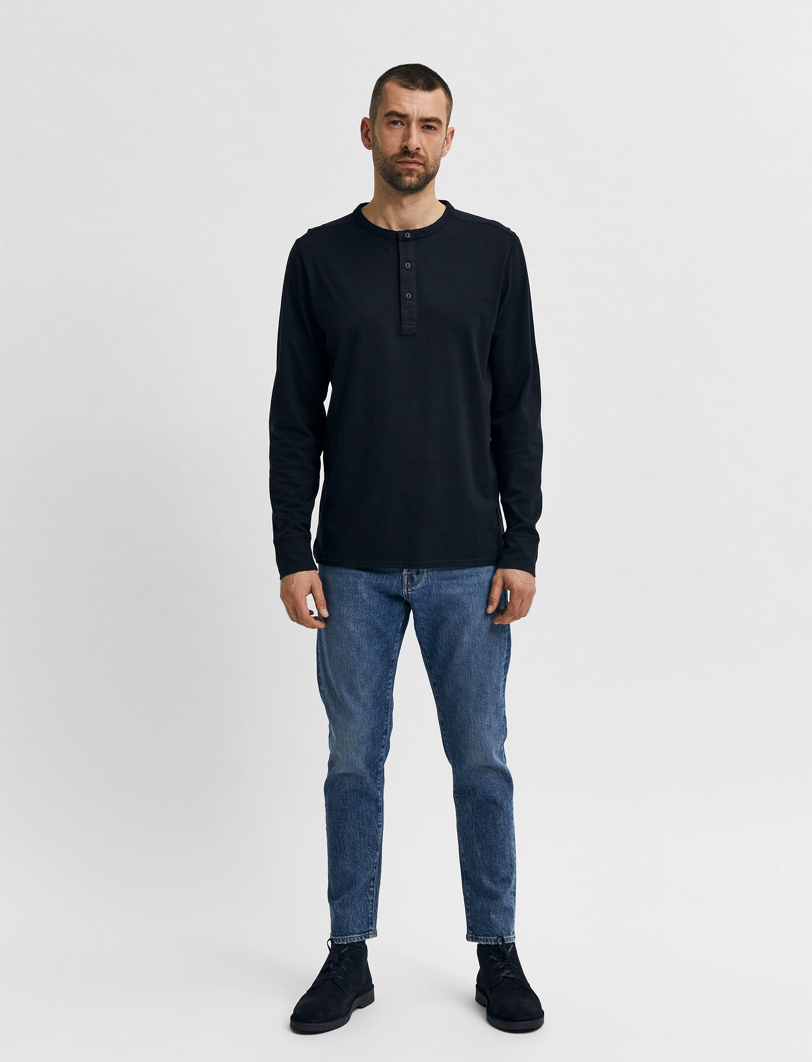 Selected - SLH172-SLIMTAPE TOBY 3070 M.B JNS NOOS - medium blue denim - 4