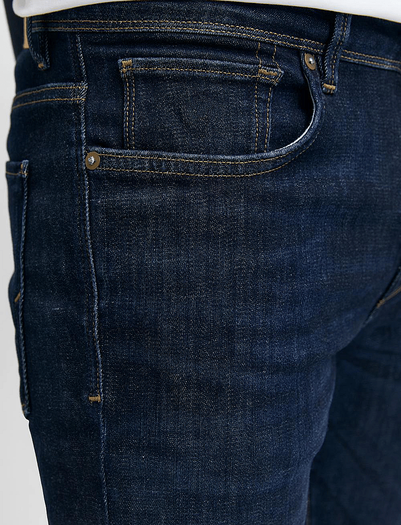 Selected - SLH175-SLIMLEON 6291 DB SUPER JNS NOOS - džinsa bikses ar tievām starām - dark blue denim - 5