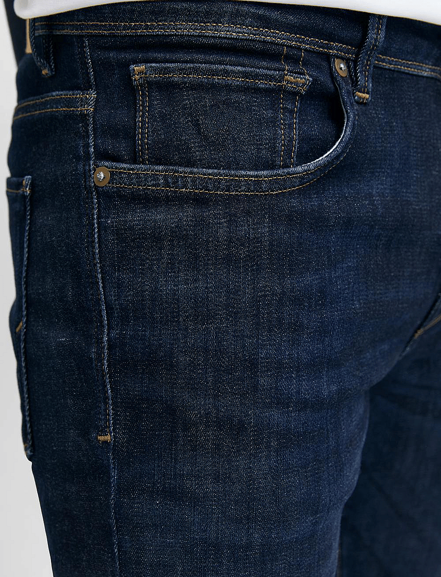 Selected - SLH175-SLIMLEON 6291 DB SUPER JNS NOOS - slim-fit jeans - dark blue denim - 5