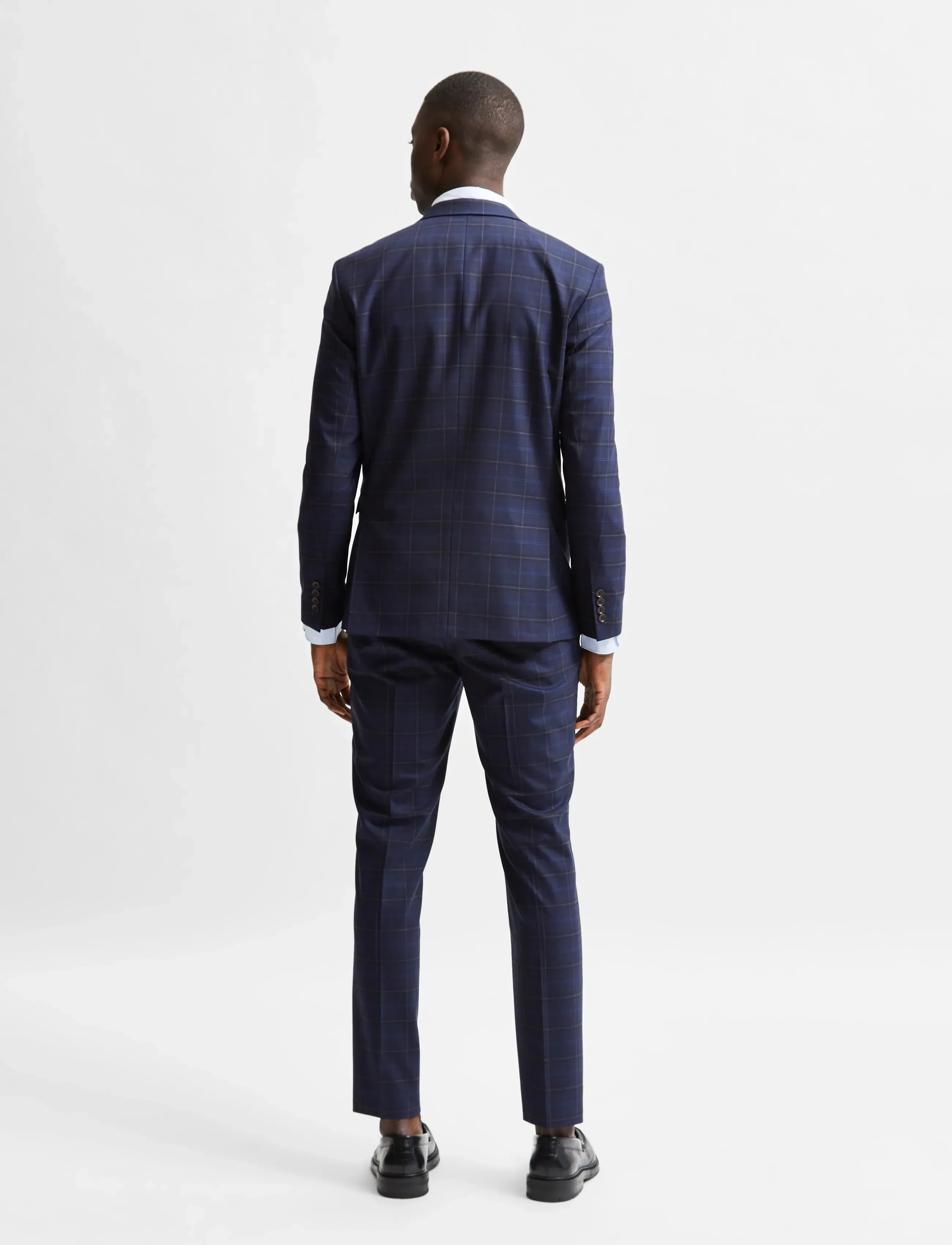 Selected - SLHSLIM-MYLOBILL DKLU GRCHKLZ - dark blue - 3