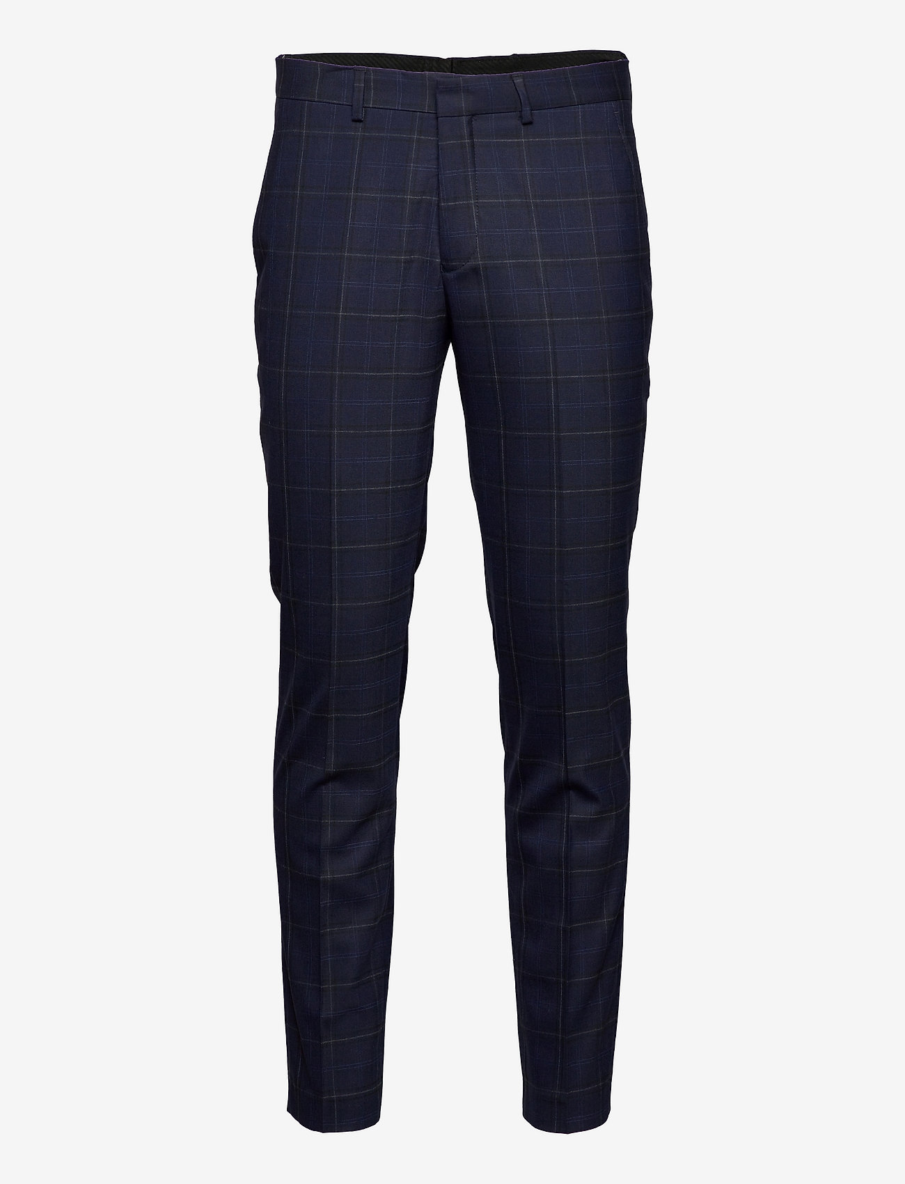 Selected Homme - SLHSLIM-MYLOBILL DKBLU GR CHK TRS - dark blue - 0