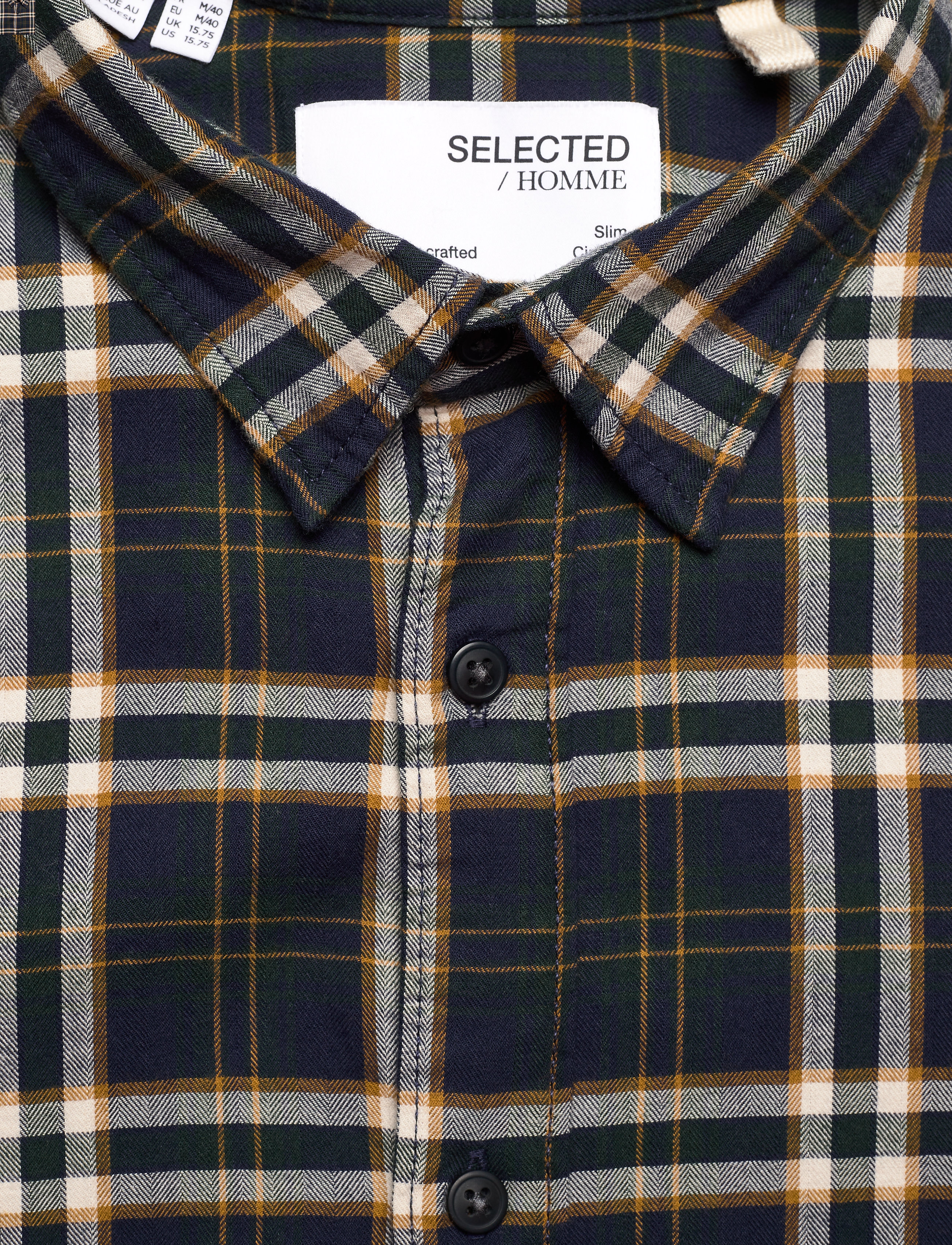 Selected - SLHSLIMTRENT SHIRT LS CHECK W - dark navy - 2
