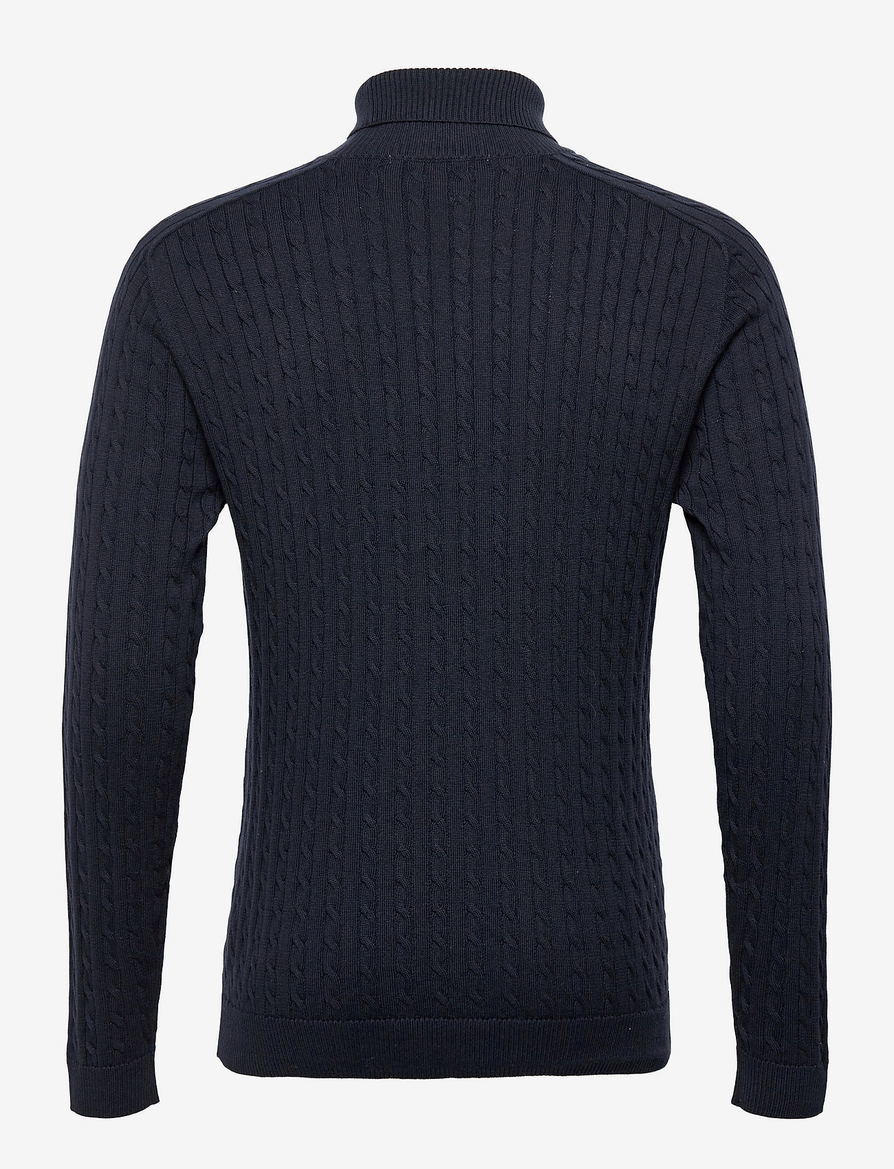 Selected Homme - SLHAIKO LS KNIT CABLE ROLL NECK B - sky captain - 1
