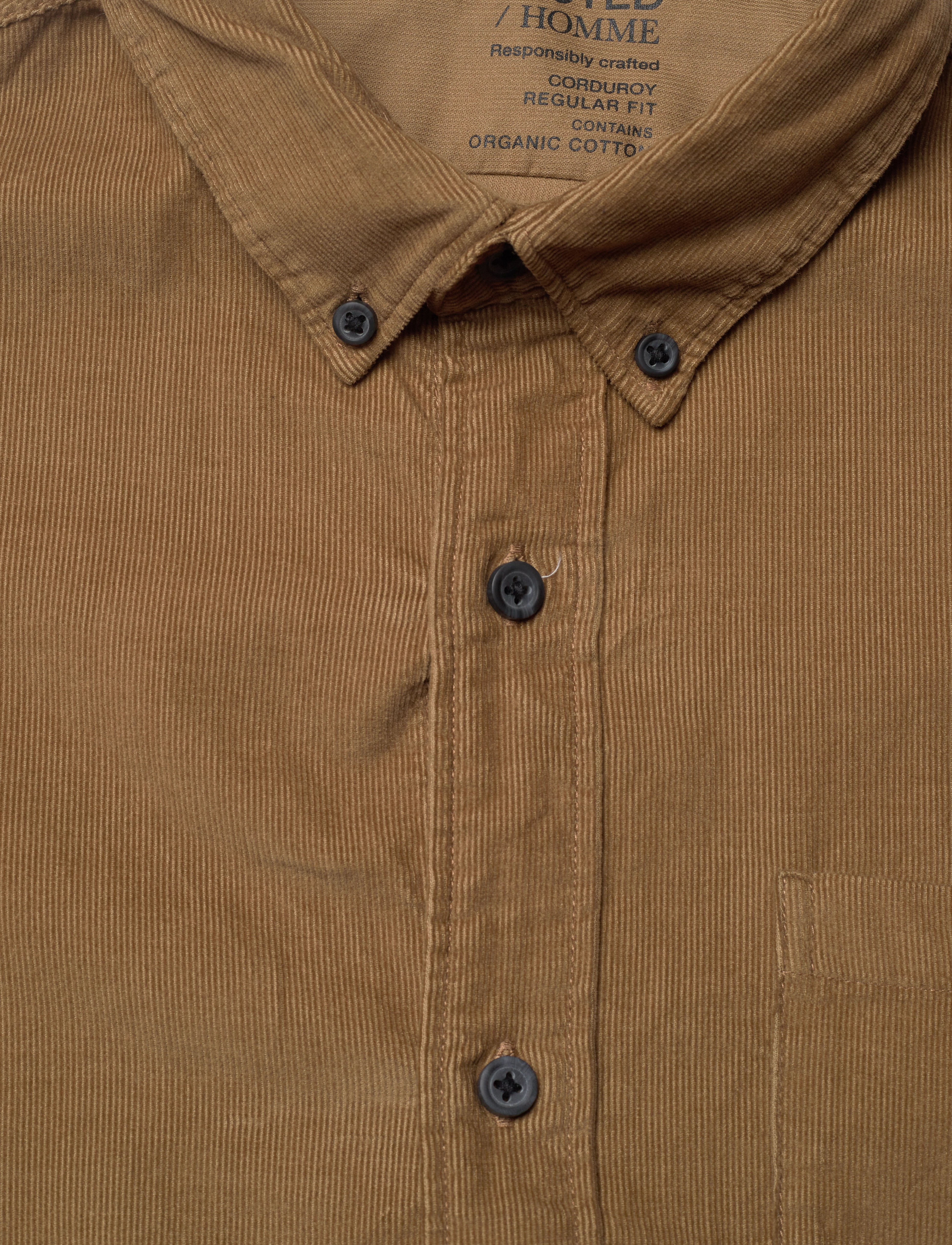 Selected Homme - SLHREGRICK-CORD SHIRT LS W - butternut - 2
