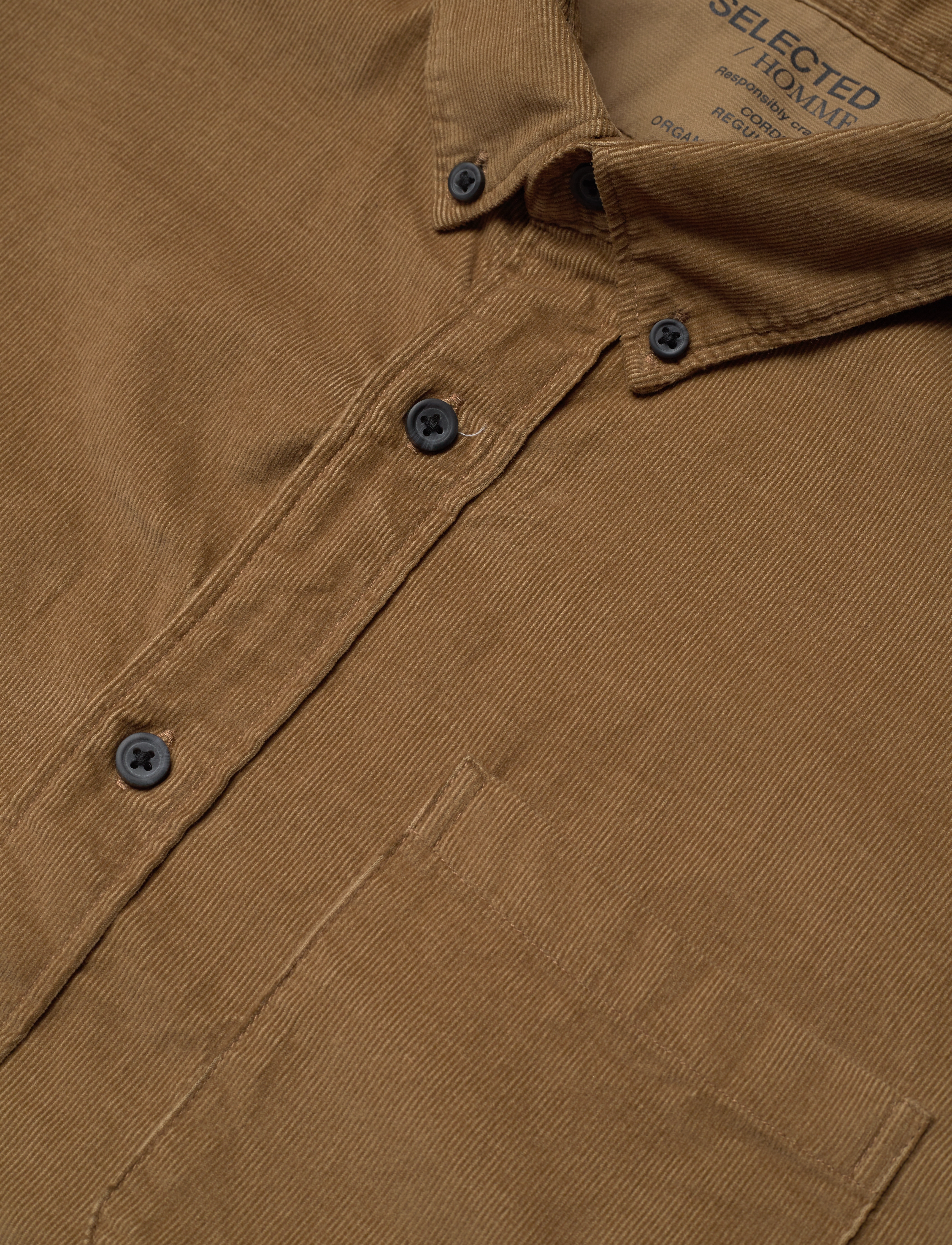 Selected Homme - SLHREGRICK-CORD SHIRT LS W - butternut - 3