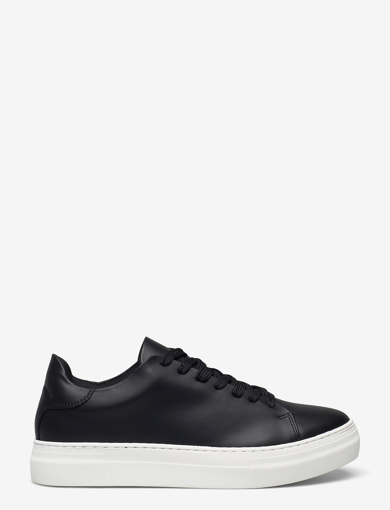 Selected Homme - SLHDAVID CHUNKY LEATHER SNEAKER NOOS O - lave sneakers - black - 1
