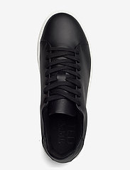 Selected Homme - SLHDAVID CHUNKY LEATHER SNEAKER NOOS O - lave sneakers - black - 3