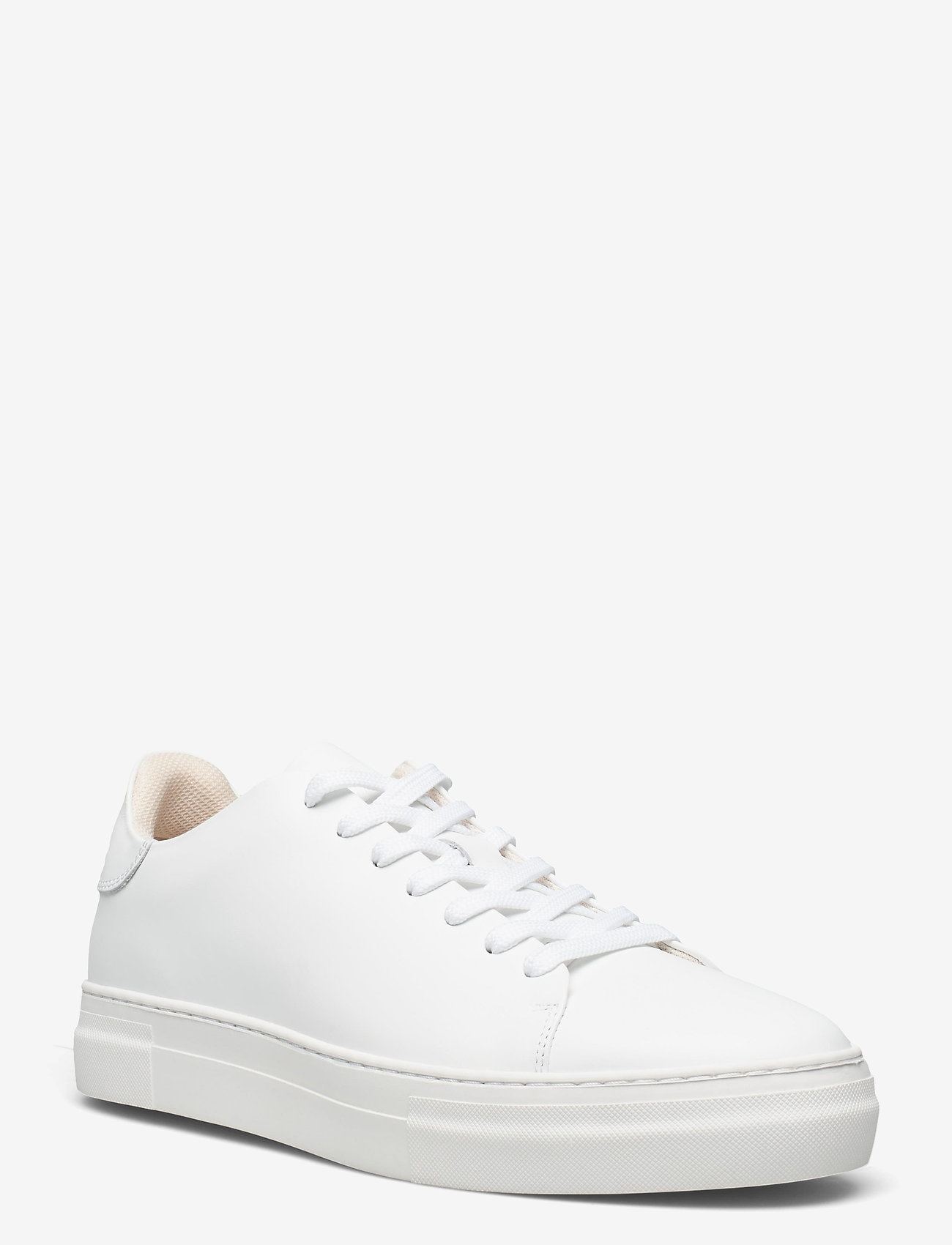 Selected Homme - SLHDAVID CHUNKY LEATHER SNEAKER NOOS O - low tops - white - 0