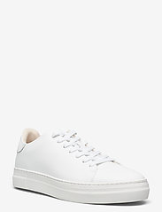 SLHDAVID CHUNKY LEATHER SNEAKER NOOS O - WHITE