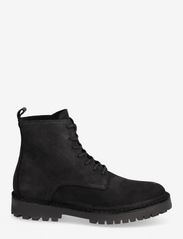Selected Homme - SLHRICKY NUBUCK LACE-UP BOOT B - veter schoenen - black - 1