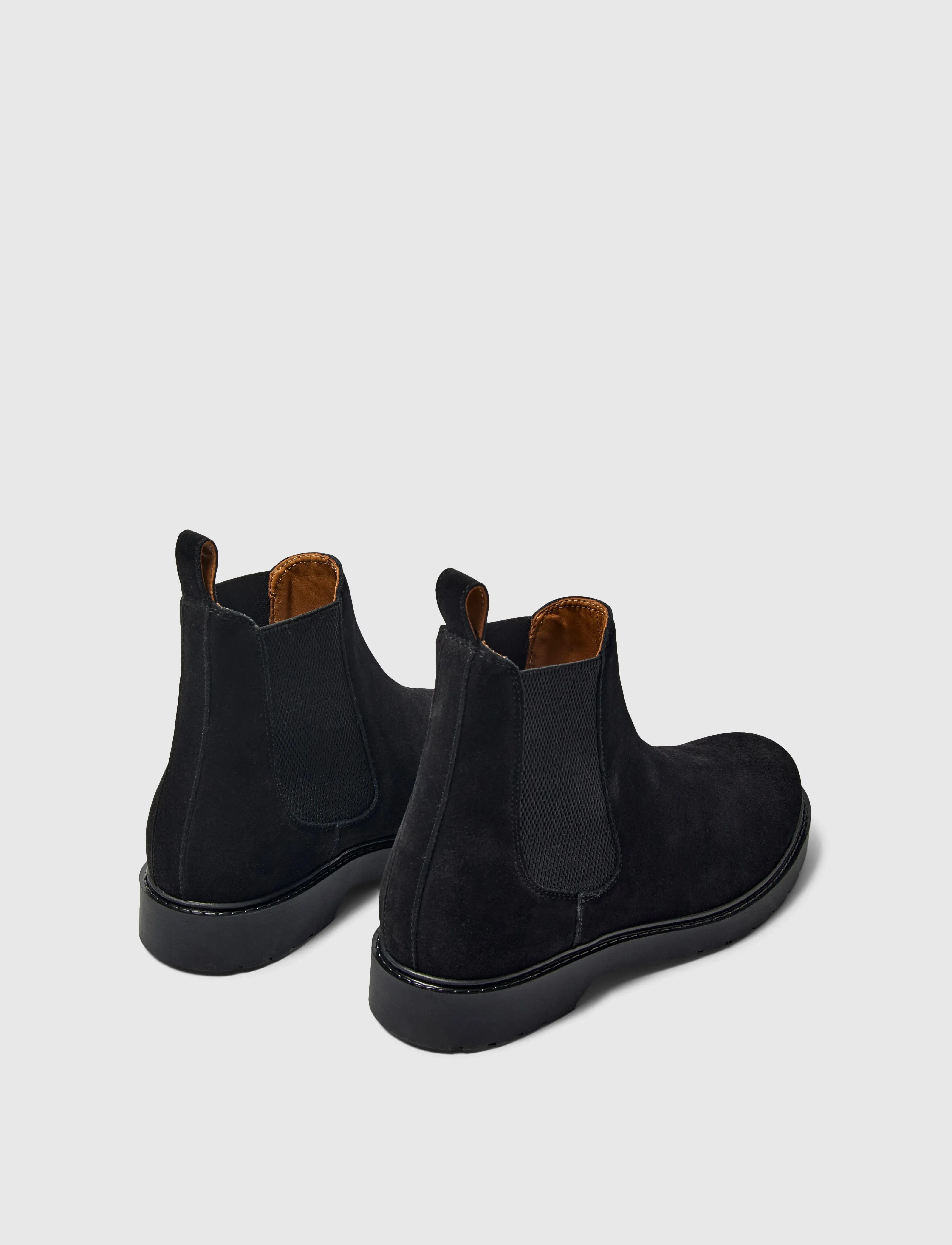 Selected Slhtim Suede Chelsea Boot B, 44, Boots, Schwarz - Männerswear