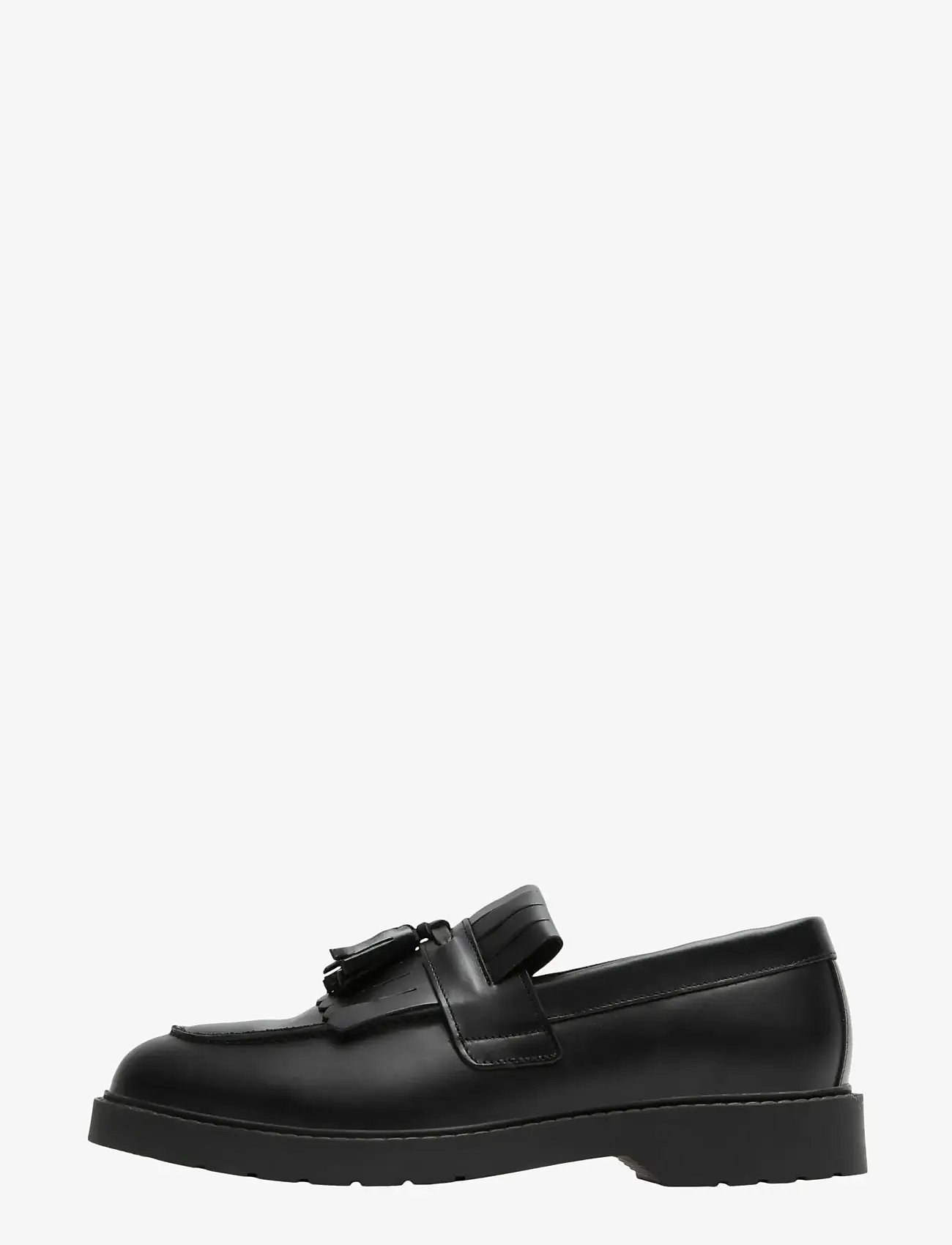 Selected - SLHTIM LEATHER KILTIE TASSEL LOAFER - shop by occasion - black - 1